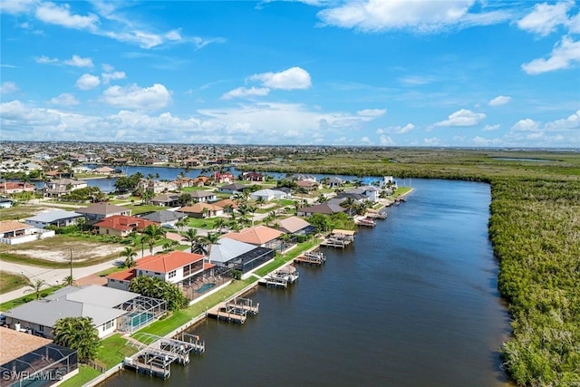 1128 NW 43rd Ave, Cape Coral, FL 33993 - aerial view of residential area featuring a large body of water