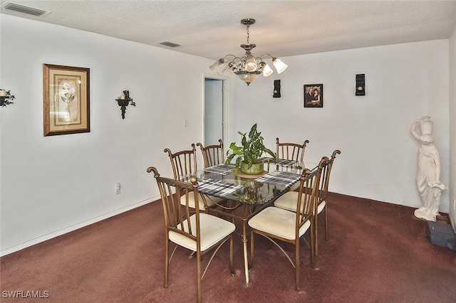 19006 Flamingo Rd, Fort Myers, FL 33967 - dining room with dark carpet and a chandelier