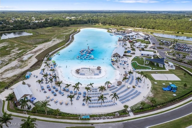 8833 Swell Brooks Ct, North Fort Myers, FL 33917 - bird's eye view of a nearby body of water and a forest