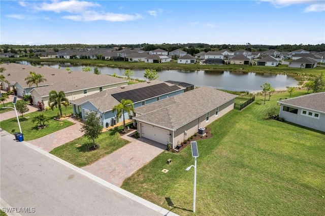 8833 Swell Brooks Ct, North Fort Myers, FL 33917 - aerial perspective of suburban area with a large body of water