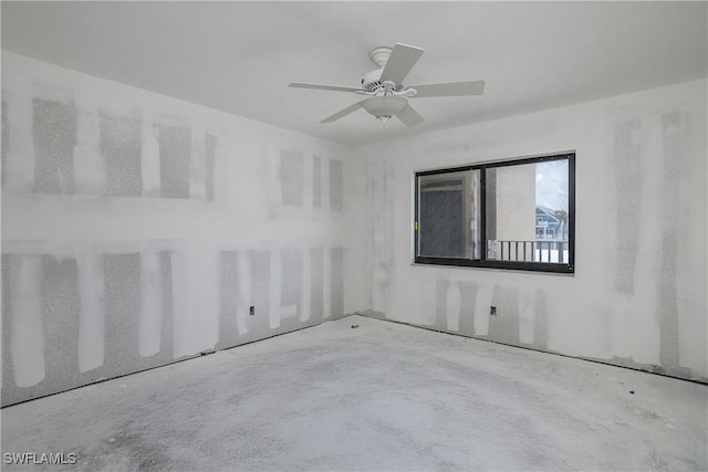 538 Estero Blvd Unit 102, Fort Myers Beach, FL 33931 - empty room featuring ceiling fan