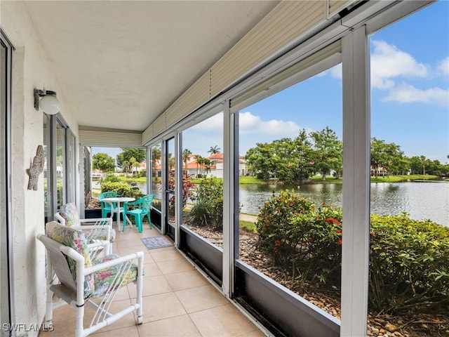 5479 Peppertree Dr Unit 13, Fort Myers, FL 33908 - sunroom with a water view