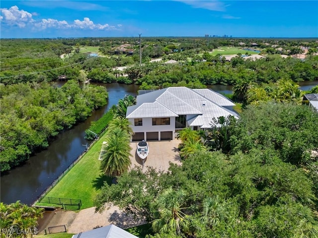 18251 Parkridge Ct, Fort Myers, FL 33908 - view of subject property featuring a nearby body of water and a tree filled landscape