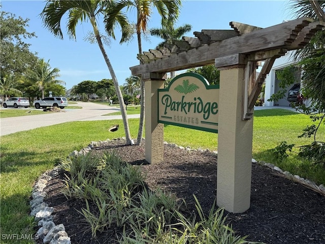 18251 Parkridge Ct, Fort Myers, FL 33908 - community / neighborhood sign with a lawn
