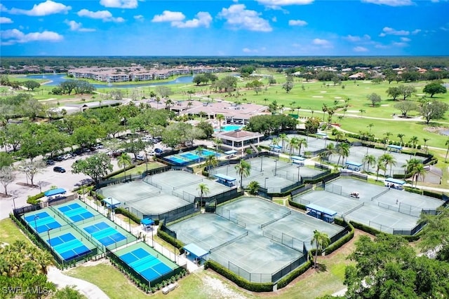 646 Vintage Reserve Cir Unit 4D, Naples, FL 34119 - drone / aerial view of a large body of water and a golf course