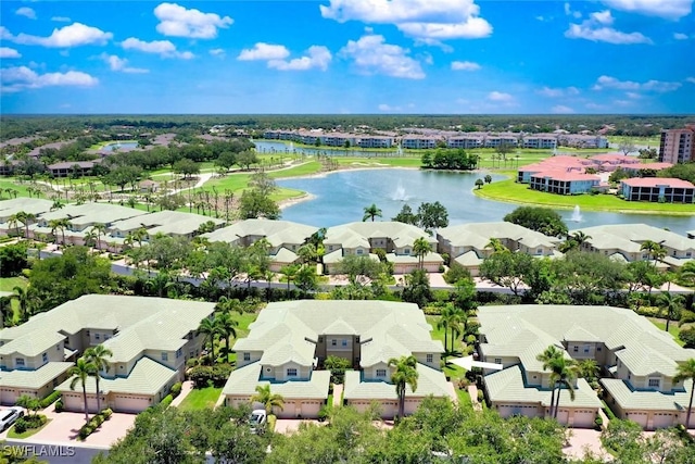 646 Vintage Reserve Cir Unit 4D, Naples, FL 34119 - aerial perspective of suburban area featuring a large body of water
