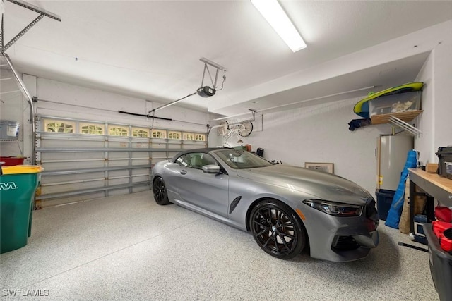 646 Vintage Reserve Cir Unit 4D, Naples, FL 34119 - garage featuring a garage door opener and water heater