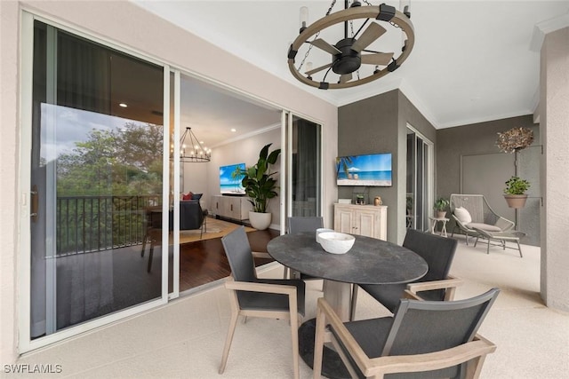 646 Vintage Reserve Cir Unit 4D, Naples, FL 34119 - view of patio / terrace featuring outdoor dining space