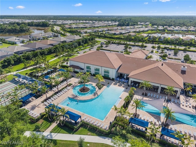 12467 Purple Ficus Way, Naples, FL 34120 - aerial view of residential area featuring a pool