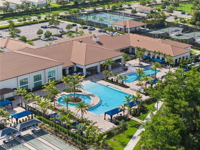 12467 Purple Ficus Way, Naples, FL 34120 - aerial view of a pool
