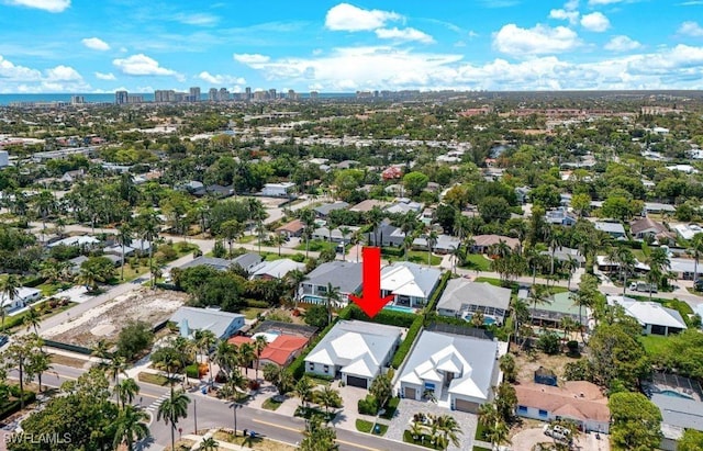1167 22nd Ave N, Naples, FL 34103 - aerial overview of property's location with nearby urban area and nearby suburban area