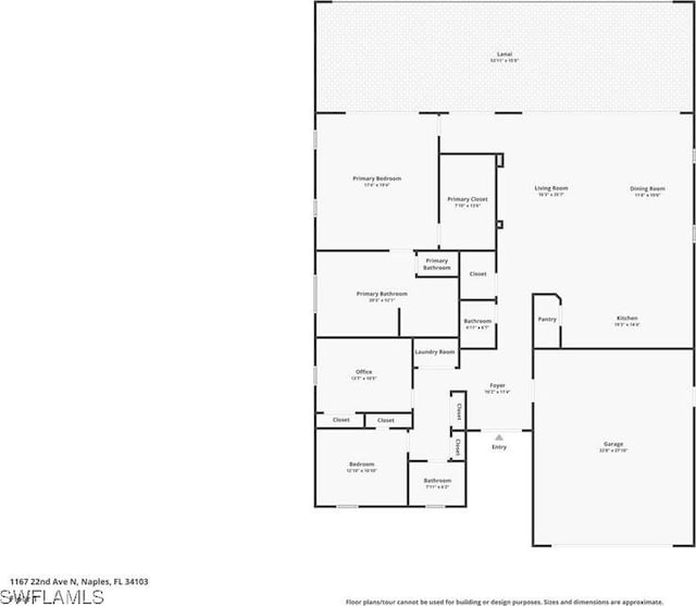 1167 22nd Ave N, Naples, FL 34103 - floor plan / room layout