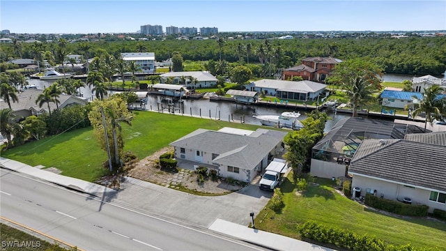 14260 Mcgregor Blvd, Fort Myers, FL 33919 - aerial perspective of suburban area with a nearby body of water