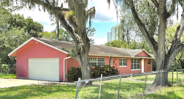 1400 Billie St, Fort Myers, FL 33916 - ranch-style home with concrete driveway, stucco siding, and a shingled roof