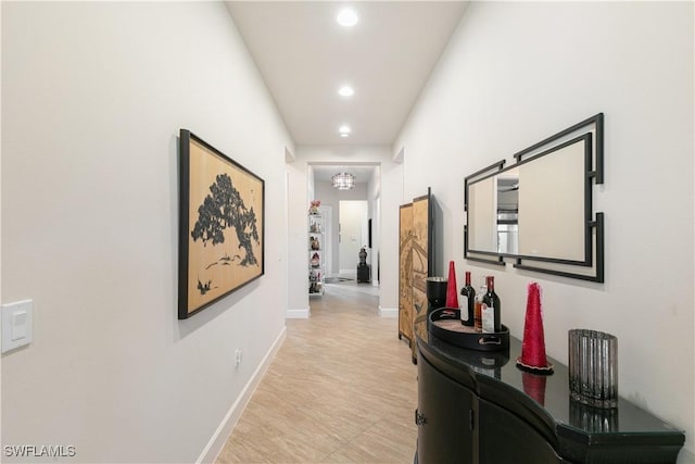 28648 Lobos Cir, Bonita Springs, FL 34135 - hall featuring recessed lighting and baseboards
