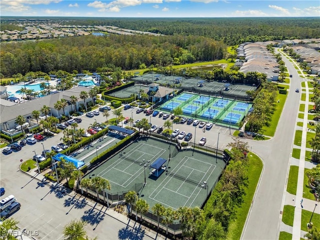 28648 Lobos Cir, Bonita Springs, FL 34135 - drone / aerial view of a forest and a pool