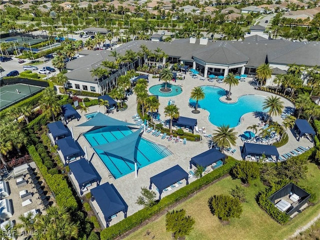 28648 Lobos Cir, Bonita Springs, FL 34135 - drone / aerial view of a pool area