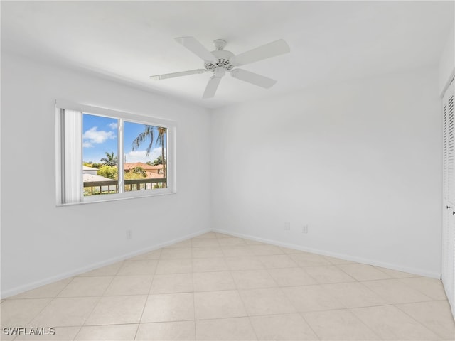 750 W Elkcam Cir Unit 312, Marco Island, FL 34145 - empty room with baseboards and a ceiling fan