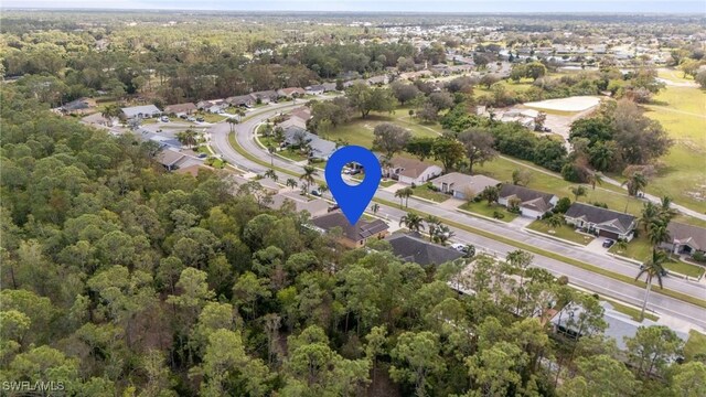 877 Charlemagne Blvd, Naples, FL 34112 - aerial view of property's location with a forest