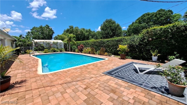 204 Flagler St, Clewiston, FL 33440 - view of pool with a patio and a fenced backyard