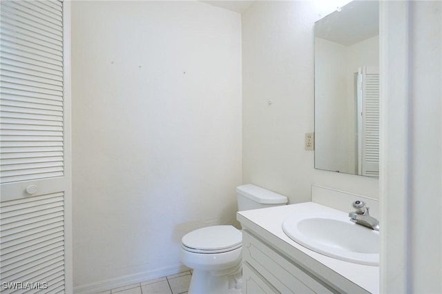 27910 Hacienda E Blvd Unit 201B, Bonita Springs, FL 34135 - bathroom with vanity, tile patterned flooring, and toilet