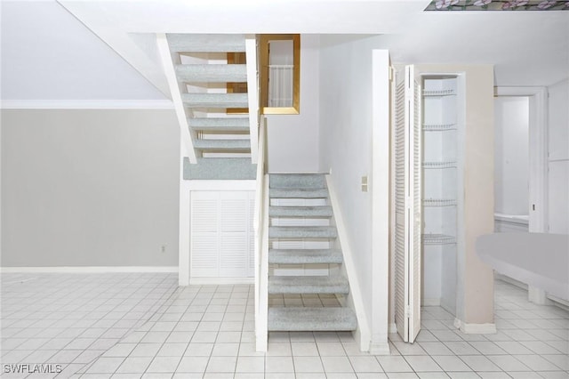 27910 Hacienda E Blvd Unit 201B, Bonita Springs, FL 34135 - stairs featuring tile patterned flooring and baseboards