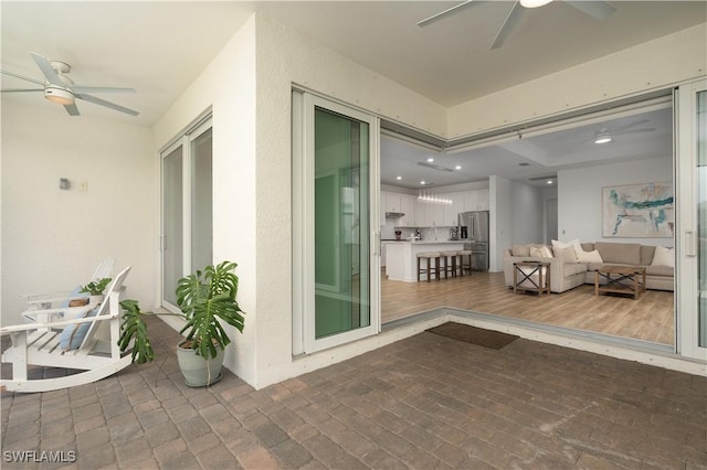 42530 Atlas Dr, Punta Gorda, FL 33982 - view of patio with ceiling fan