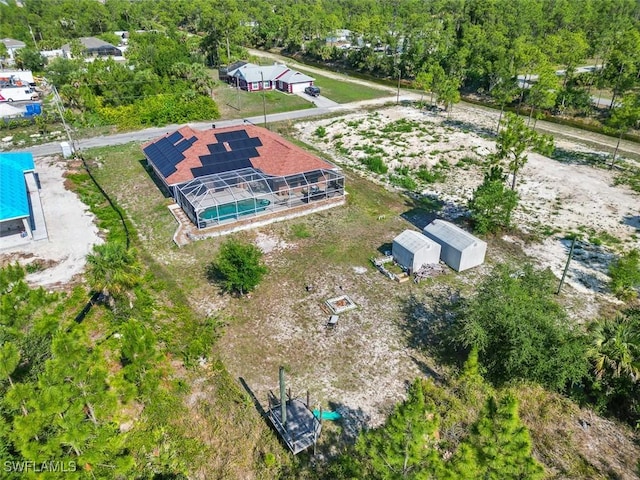 718 Willard Ave, Lehigh Acres, FL 33972 - aerial view of property and surrounding area with a pool area