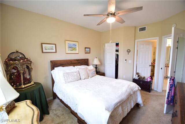 6481 Aragon Way Unit 205, Fort Myers, FL 33966 - bedroom featuring light colored carpet and a ceiling fan
