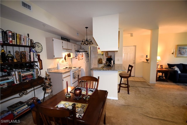 6481 Aragon Way Unit 205, Fort Myers, FL 33966 - dining space featuring light carpet
