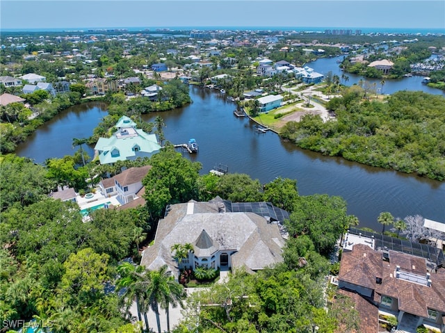 4111 Harbor Oaks Ct, Bonita Springs, FL 34134 - aerial perspective of suburban area featuring a large body of water