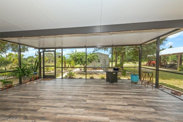 13951 Rod And Gun Club Rd, Fort Myers, FL 33913 - unfurnished sunroom featuring healthy amount of natural light