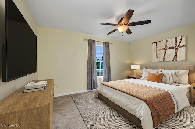 6405 Alan Blvd, Punta Gorda, FL 33982 - bedroom with carpet and ceiling fan
