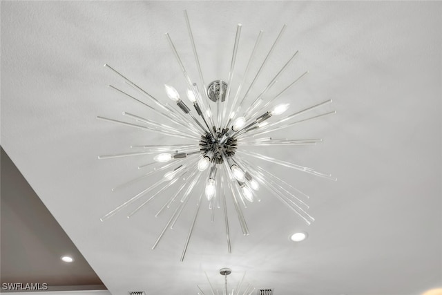2722 Olde Cypress Dr, Naples, FL 34119 - detailed view of a chandelier and recessed lighting
