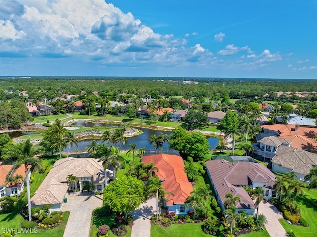 2722 Olde Cypress Dr, Naples, FL 34119 - aerial view of residential area featuring a large body of water