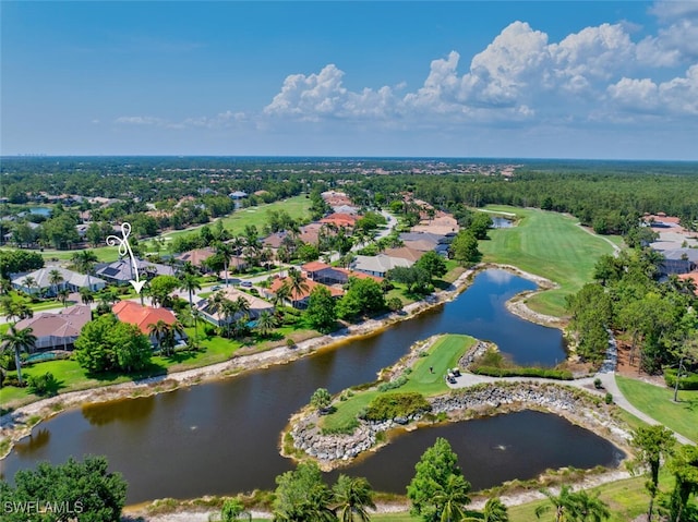 2722 Olde Cypress Dr, Naples, FL 34119 - view of property location with nearby suburban area, a nearby body of water, and a local golf course