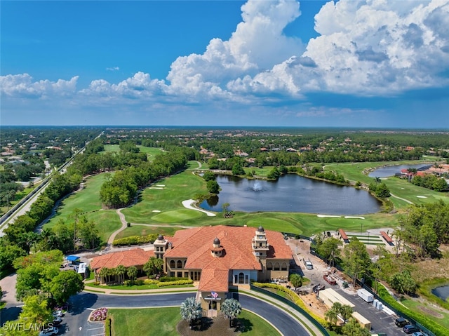 2722 Olde Cypress Dr, Naples, FL 34119 - bird's eye view of a large body of water and a golf club