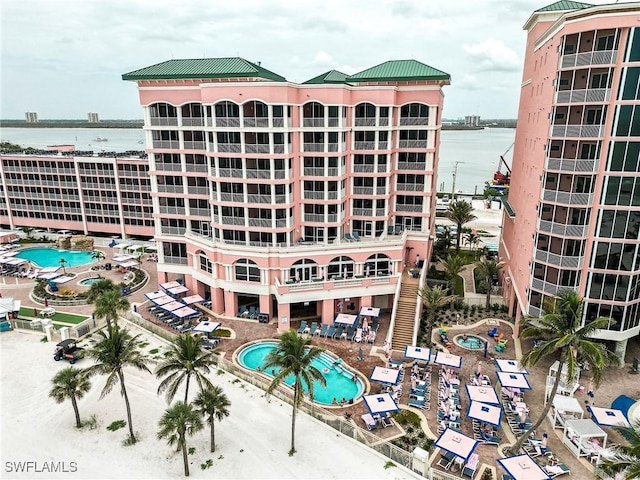 190 Estero Blvd Unit 303, Fort Myers Beach, FL 33931 - view of property with a water view