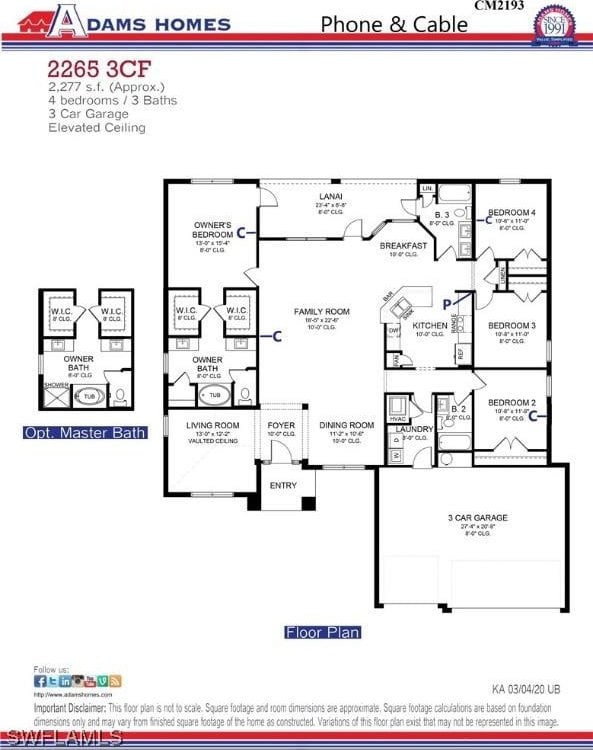 3922 NW 40th Ter, Cape Coral, FL 33993 - home floor plan