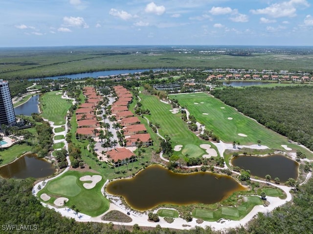 1050 Borghese Ln Unit 1101, Naples, FL 34114 - aerial perspective of suburban area featuring a large body of water and a local golf course