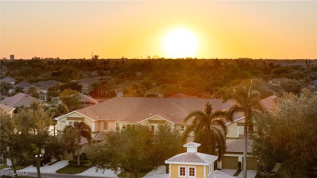 14769 Calusa Palms Dr Unit 203, Fort Myers, FL 33919 - aerial view at dusk of a residential view