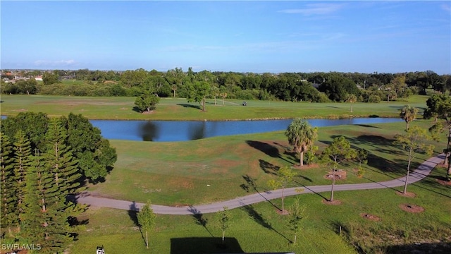1530 NW 25th Ave, Cape Coral, FL 33993 - drone / aerial view of a nearby body of water and a golf course