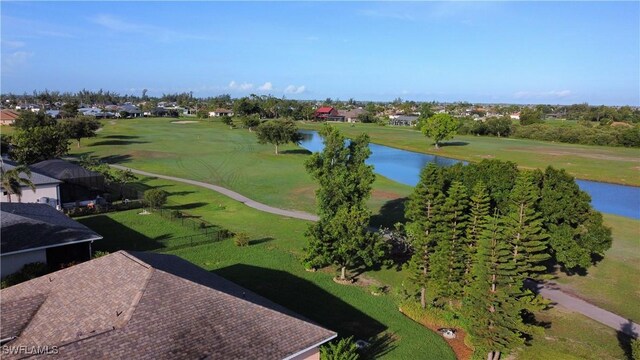 1530 NW 25th Ave, Cape Coral, FL 33993 - drone / aerial view of a nearby body of water and a local golf course