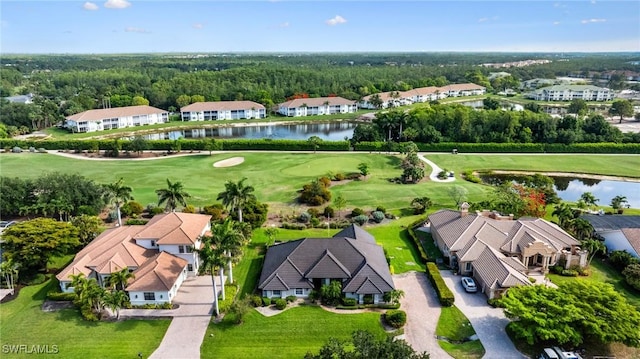 8241 Glenfinnan Cir, Fort Myers, FL 33912 - aerial view of residential area with a nearby body of water and a golf course