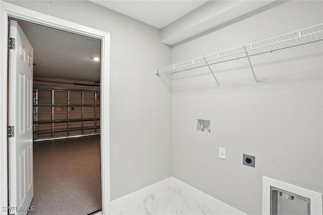 4011 7th St SW, Lehigh Acres, FL 33976 - laundry room featuring hookup for an electric dryer and washer hookup