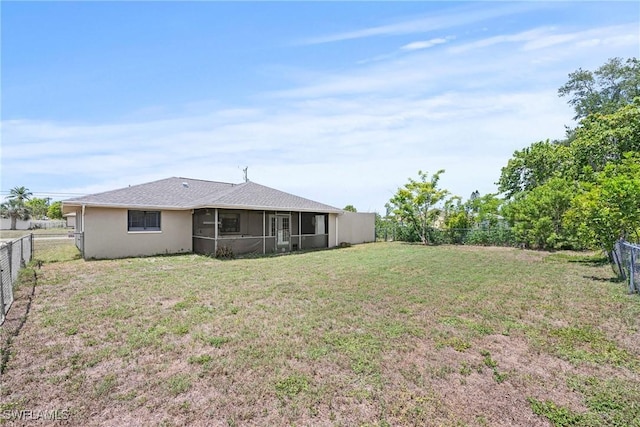1311 SE 11th St, Cape Coral, FL 33990 - view of yard featuring a sunroom