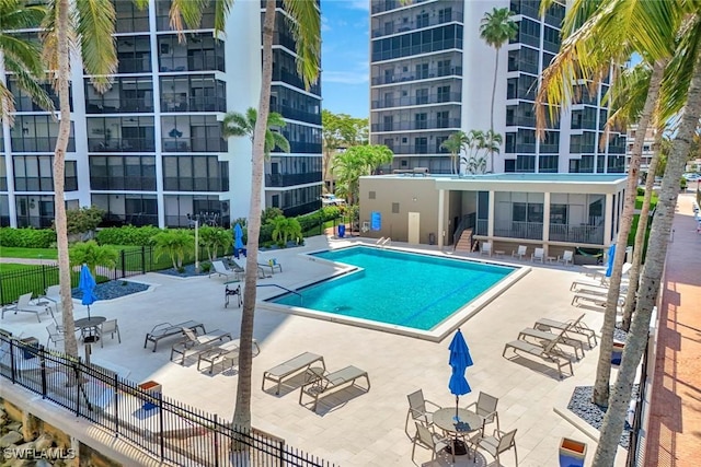 1920 Virginia Ave Unit 1602, Fort Myers, FL 33901 - community pool with a patio area