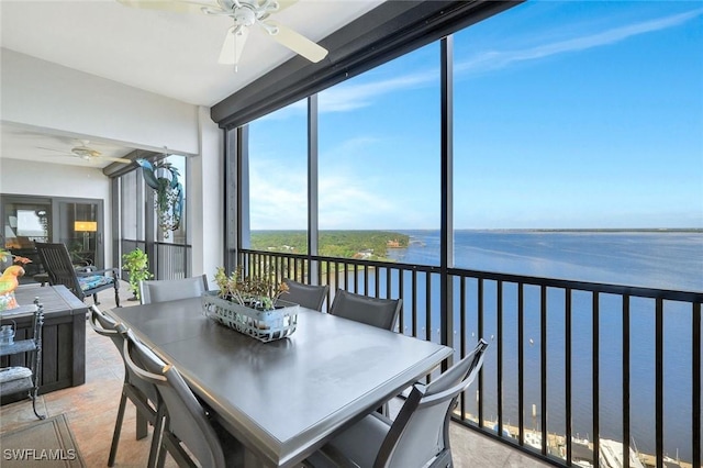 1920 Virginia Ave Unit 1602, Fort Myers, FL 33901 - sunroom with a water view
