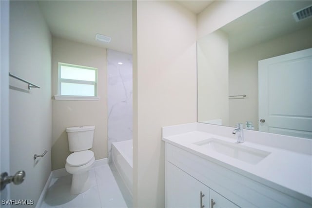 1893 Weldon Ave, Lehigh Acres, FL 33972 - full bathroom featuring toilet, vanity, and baseboards