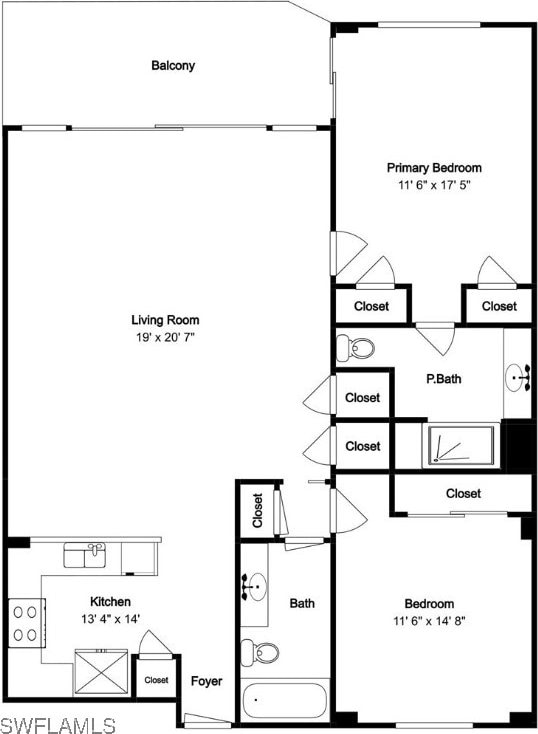 17170 Harbour Point Dr Unit 736, Fort Myers, FL 33908 - room layout
